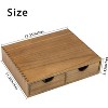 Wooden K-Cup Organizer with Drawer, 30-Pod Storage Box for Coffee Maker & Tea Pods - 2 of 4