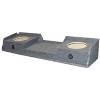 Q Power GMC Chevy Silverado Ext Cab '99-06 Dual Underseat Two 12" Subwoofer Box - 3 of 4