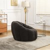 Teddy Fabric Large Bean Bag Chair,Adult Fluffy Bean Bag Chair,Bean Bag Sofa Chair With Armrests,Living Room Bean Bag Chair-Cuddlewood - 3 of 4