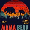 Junior's Design By Humans Mama Bear Retro Stripes By ZeusSE T-Shirt - 2 of 2