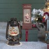 SEVOBAL Party Decorations Christmas Water Spinning Phone Booth with Santa Festive Holiday Table Decor, Red, 4.1"*4.1"*9.8" - 4 of 4