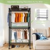 Kumasinova Freestanding Coat Racks,Portable Clothes Rack with Adjustable Shelves,Coat Rack with Metal Frame,Clothing Racks for Hanging Clothes - 4 of 4