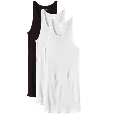 KingSize Men's Big & Tall Ribbed Cotton Tank Undershirt 3-Pack