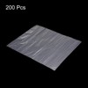 Unique Bargains Transparent Glossy Tear Resistant Dust-proof Plastic Poly Bags 200 Pcs - 3 of 3