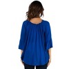 24seven Comfort Apparel Womens Bell Sleeve Loose Fit Tunic Top - 3 of 4