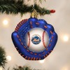 Old World Christmas Blown Glass Ornament for Christmas Tree, New York Mets Baseball Mitt - 2 of 3
