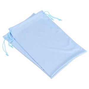 Unique Bargains Microfiber Soft Drawstring Ski Goggle Bags 7.1" x 10.6" 2 Pcs - 1 of 4