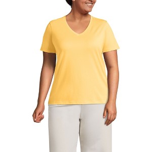 Lands' End Women's Relaxed Supima Cotton T-Shirt - 1 of 3
