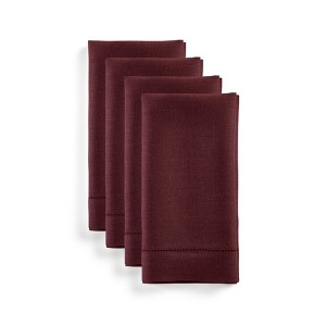 Solino Home Linen Classic Hemstitch Dinner Napkins - 1 of 4
