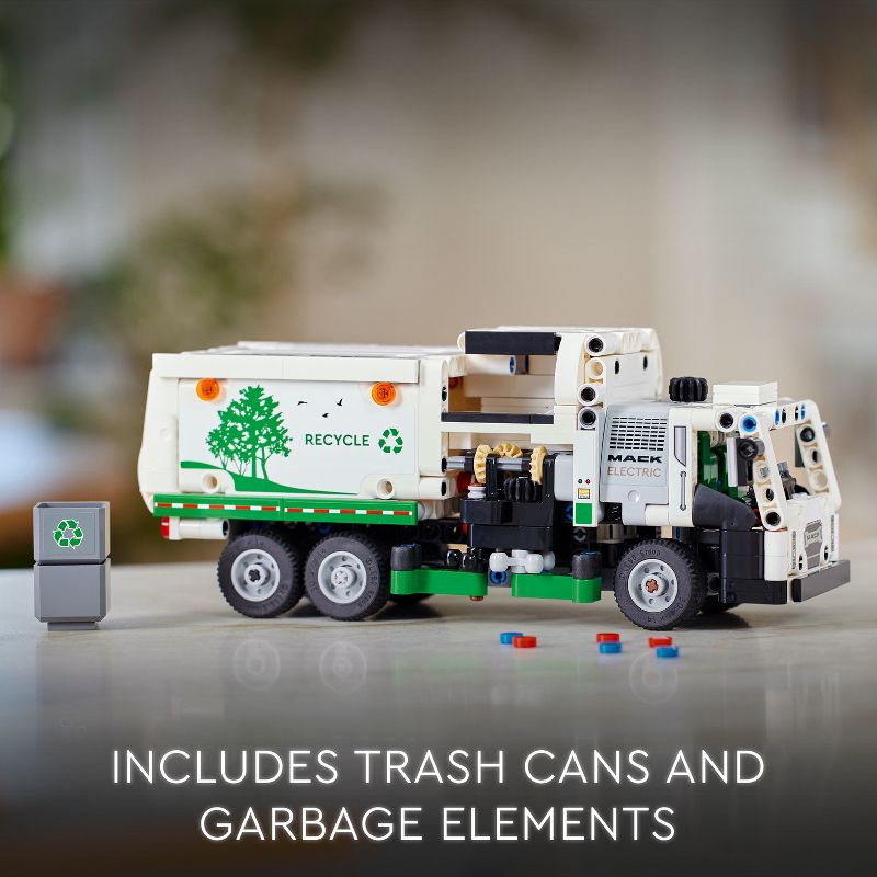 LEGO Technic Mack LR Electric Garbage Truck Toy 42167, 6 of 8