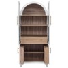 YOOCOZZ Arched Kitchen Pantry Cabinet, Glass Door, Hidden Drawer, Open&Adjustable Shelves - 2 of 4