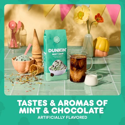Dunkin' Mint Chip Flavored Dark Roast Ground Coffee - 11oz
