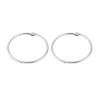 Unique Bargains Metal Book Loose Leaf Binder Hinge Snap Key Rings 2.1" Outside Dia 8 Pcs - 3 of 4