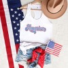 Simply Sage Market Grunge America Cursive Racerback Tank - 3 of 4