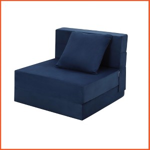 Single Size Folding Sofa Mattress, Convertible Sofa Bed with Pillow - 1 of 4