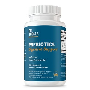 Dr. Tobias Prebiotics, Supports Digestion & Gut Health, Feed Good Probiotic Bacteria, Boost Gut Immune Function - 1 of 4