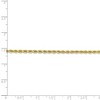 Black Bow Jewelry 2.25mm, 10k Yellow Gold Diamond Cut Solid Rope Chain Bracelet - 4 of 4