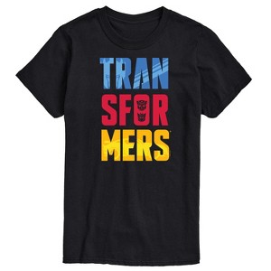 Men's - Transformers - Transformers Logo Color Block Short Sleeve Graphic T-Shirt - 1 of 4