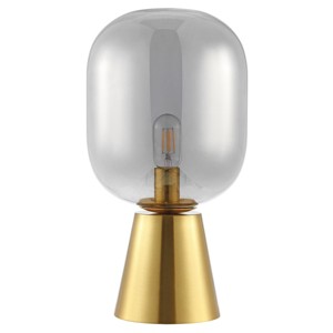 Rain Table Lamp - 18 Inch Height - TBL4523 - Smoke Grey/Brass - Safavieh - 1 of 4