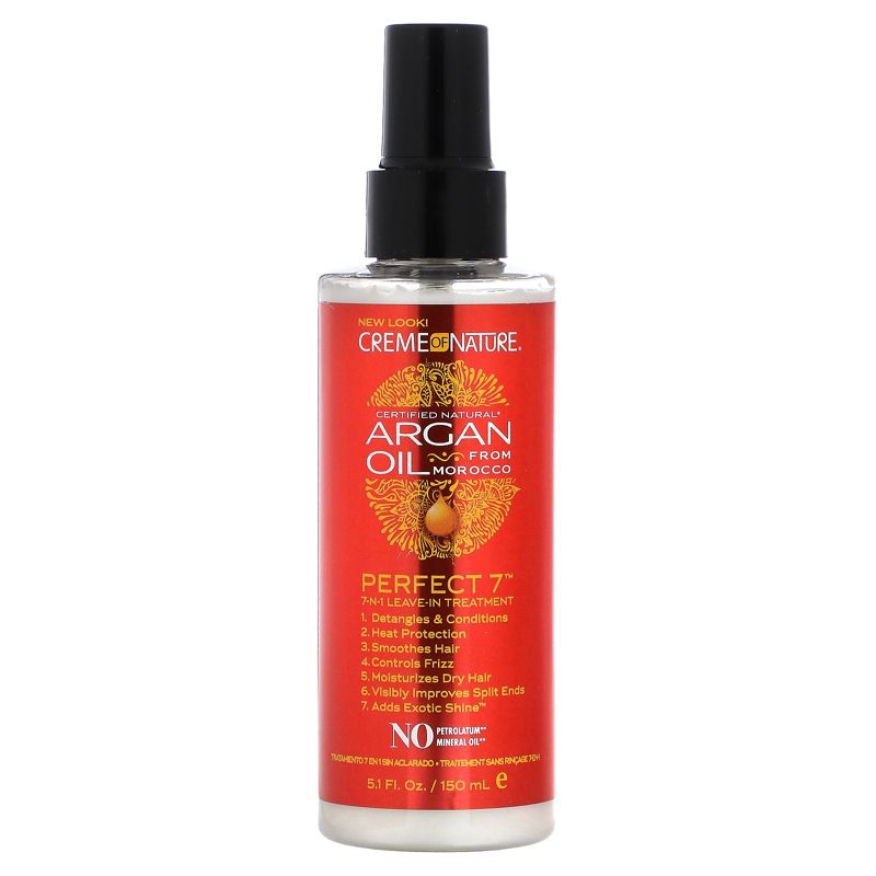Creme Of Nature Argan Oil From Morocco, Perfect 7, 7-N-1 Leave-In Treatment, 5.1 fl oz (150 ml), 1 of 3