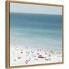 16" x 16" Sesimbra II Beach by Ingrid Beddoes Framed Canvas Wall Art - Amanti Art: Modern Style, Nature Lithograph - 2 of 4