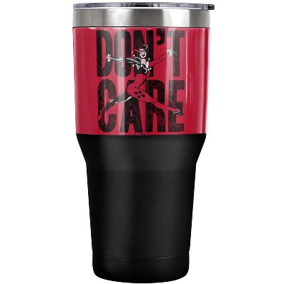 JLA Don't Care Steel Tumbler 30oz Coffee Travel Mug