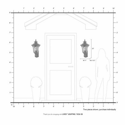 Oxford Imperial Bronze 3-Light Outdoor Wall Lantern with Hand Blown Glass