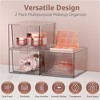 Sorbus Clear Stackable Acrylic Drawer Makeup Organizer - for Vanity, Bathroom, Under Sink, Cabinets, Jewelry, and More - 4 of 4