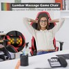 Costway Massage Gaming Chair Reclining Swivel Racing Office Chair with Footrest - 4 of 4