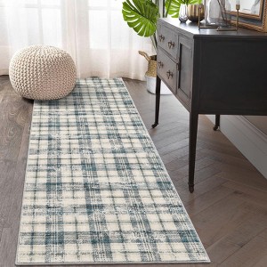 Modern Plaid Living Room Area Rug - 1 of 4