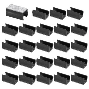Unique Bargains No Noise Rectangle Furniture Chair Leg Cover with Felt Pad 24 Pcs - 1 of 4