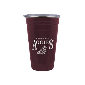 NCAA Texas A&M Aggies Tailgater Tumbler - 22oz: Stainless Steel, Acrylic Lid - 1 of 2