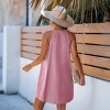 Women's Breezy Beige Striped Button-Down Dress - Cupshe - 4 of 4