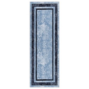Oriental Rug for Living Room, Washable Thin Carpet, Non-Slip Resistant Carpet Pet & Kids Friendly for Bedroom - 1 of 4