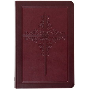 The Passion Translation New Testament (2020 Edition) Giant Print Compact Burgundy - by  Brian Simmons (Leather Bound) - 1 of 1