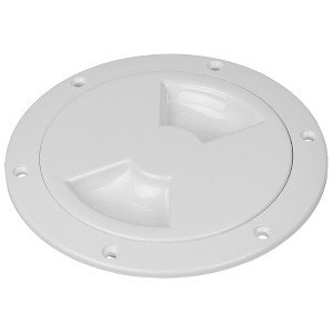 Seadog Quarter-Turn Smooth Deck Plate with Internal Collar - White - 5" - Model 3363501 - 1 of 1
