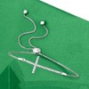 Ross-Simons 0.33 ct. t.w. Diamond Cross Bolo Bracelet in Sterling Silver Size - 4 of 4