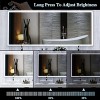 PAGED Oversized Vanity Mirror LED Bathroom Mirror with 3 Color Modes and Aluminum Frame for Bathroom - 3 of 4
