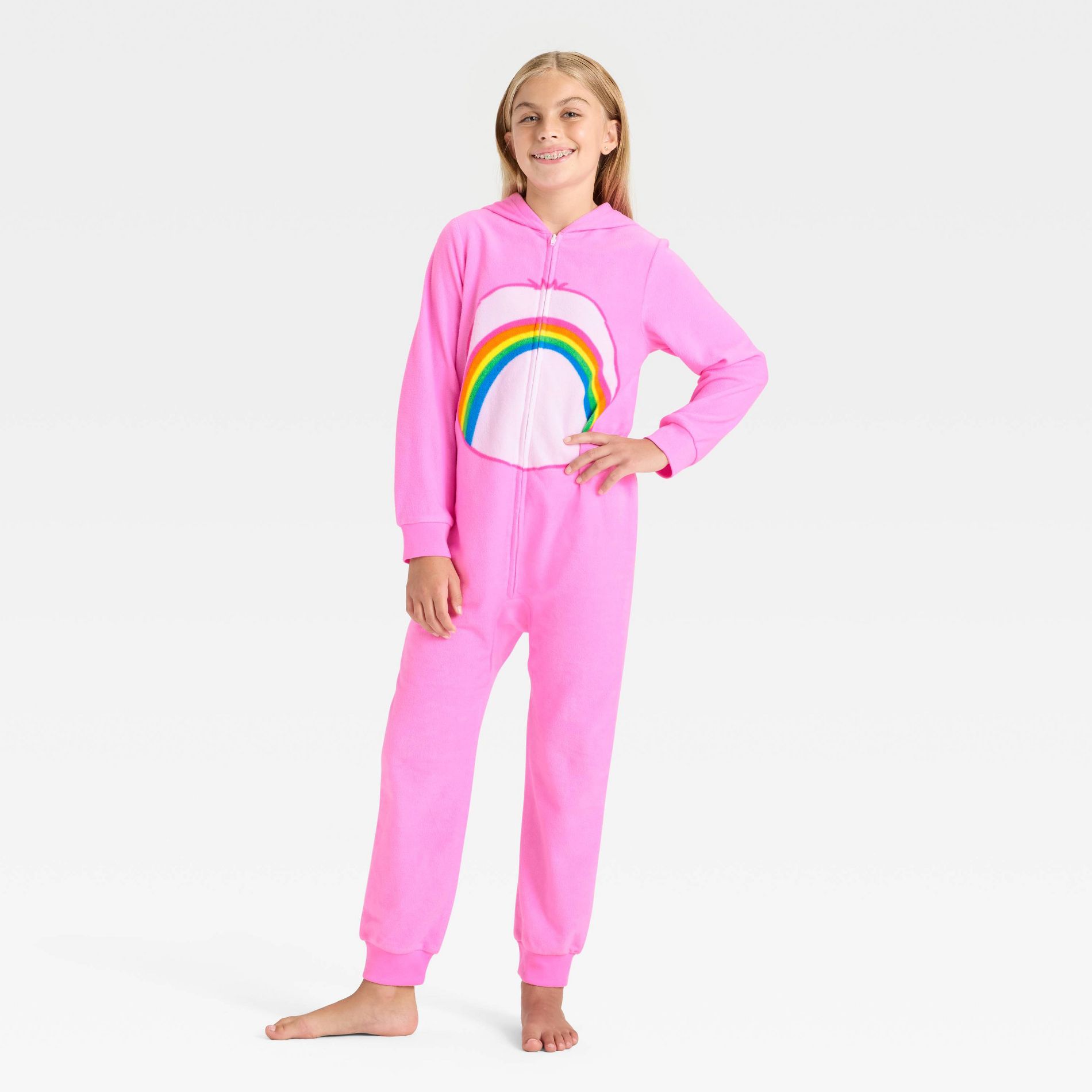 Girls' Care Bears Union Suit - Pink