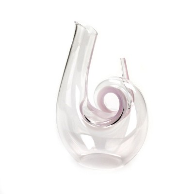 Riedel Curly Mini Pink Cyrstaline 24 Ounce Decanter