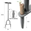 Walensee Manual Lawn Aerator Tool - Heavy Duty Grass Dethatcher for Compacted Soil, Adjustable Height Turf Plugger, Core Aeration to Prevent Runoff - 2 of 4