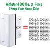 DOMETOUR Home Security Door Reinforcement Lock Upgraded Front Door Locks for Kids Safety for Inside Door Top Extra Flip Lock High Deadbolt Lock - 2 of 4