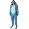 Disney Lilo And Stitch Adult Unisex Stitch Costume Fleece One Piece Pajama Union Suit - 2 of 4