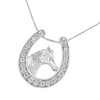 Haus of Brilliance Silver 1/4 cttw Diamond U Shape Pendant Necklace - 3 of 4