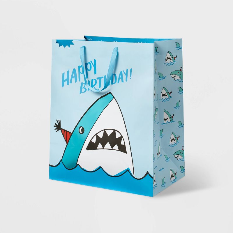 XLarge Shark Birthday Gift Bag - Spritz&#8482;, 1 of 7