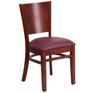 Flash Furniture Solid Back Wooden Restaurant Chair - 1 of 4