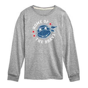 Boys' - Teenage Mutant Ninja Turtles - Born Raised USA Long Sleeve Graphic T-Shirt - 1 of 4