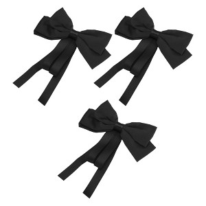Unique Bargains Women's Elegant Ribbon Multi-layer Bow Hair Clips 3 Pcs - 1 of 3