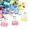 Unique Bargains Metal Office Assorted Color Paper Document Binder Clips 60pcs Colorful - 4 of 4