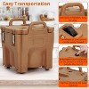 Insulated Food Carrier, 22Qt Capacity, Stackable Hot Box, with Spoon, Wheel and Safe Lock, for Catering, Family Gathering, Canteen, Restaurant - 4 of 4